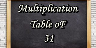 Multiplication Table of 31 | पढ़िए 31 Ka Pahada