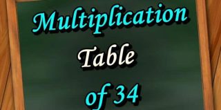 Multiplication Table of 34 | पढ़िए 34 Ka Pahada