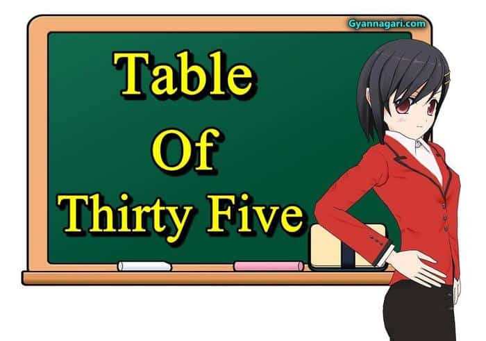 table of 35