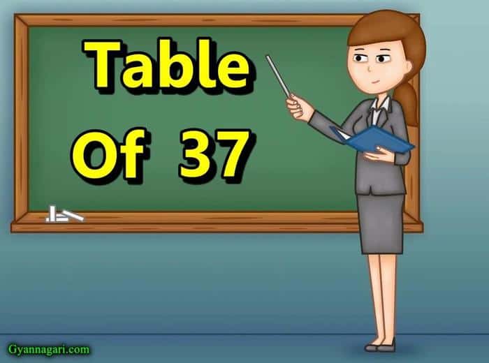 table of 37