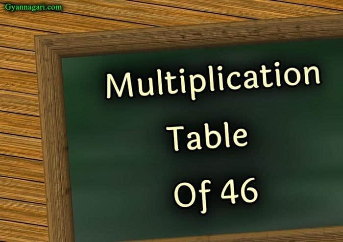 table of 46