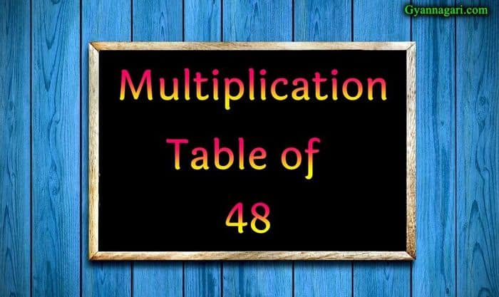 table of 48