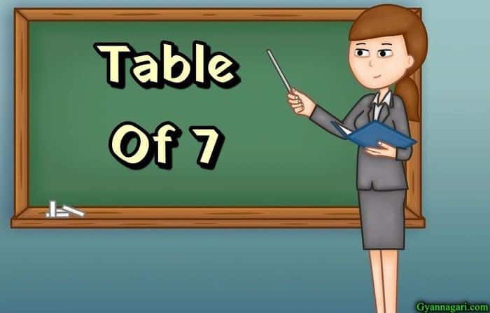 Table of 7